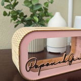 Custom Wooden Piggy Bank for Kids and Nursery Decor E05