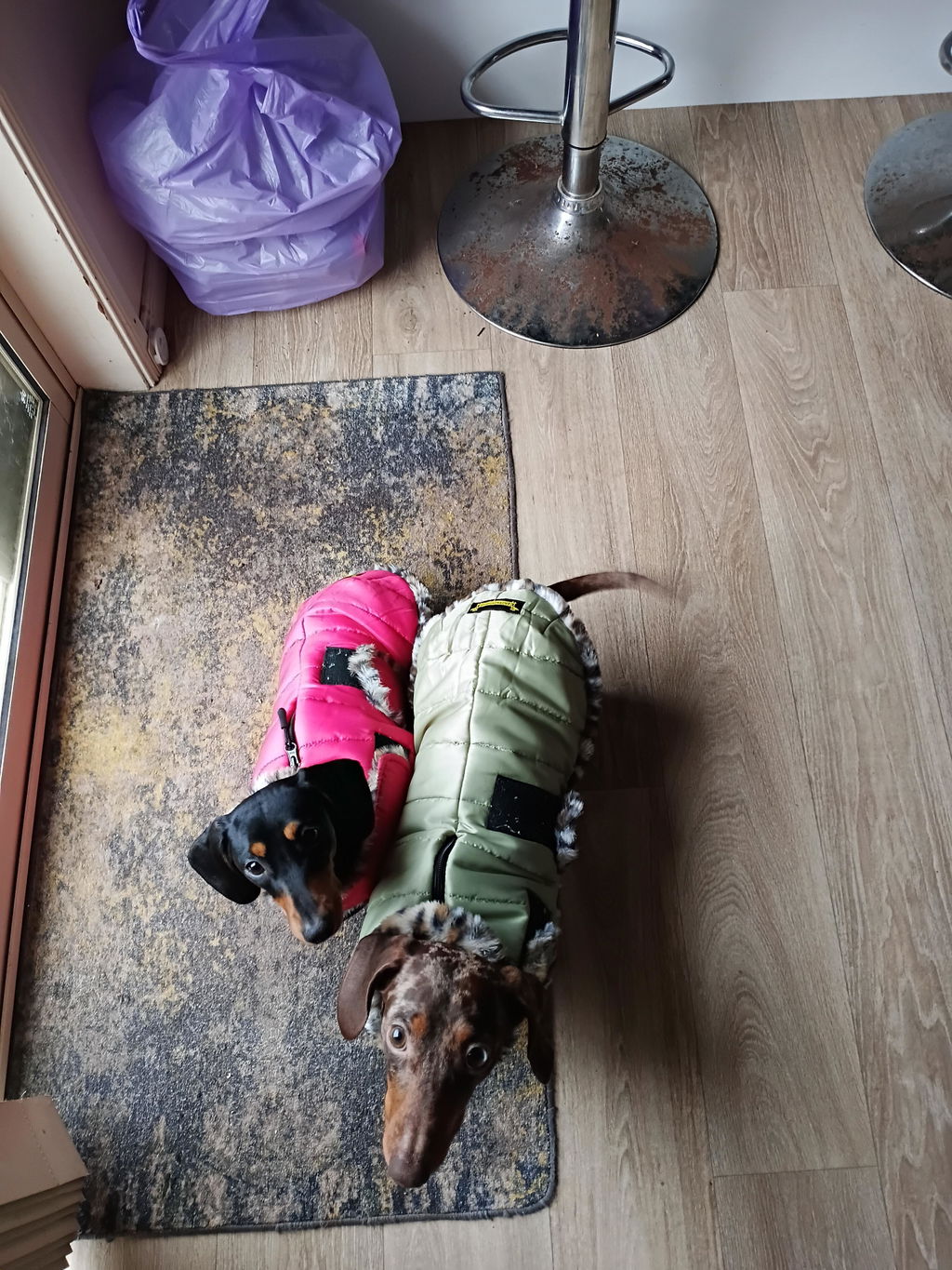 Rose Pink Leopard Luxe Puffa Coat