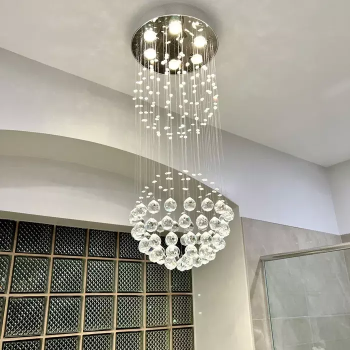 Maxax Luxury Sphere Design Raindrop Crystal Chandelier#MX16005-C