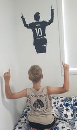 Personalised Soccer Player Football Wall Decal