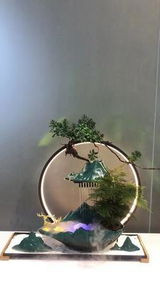 Incense holder backflow Led Lamp Circulating water fountain indoor