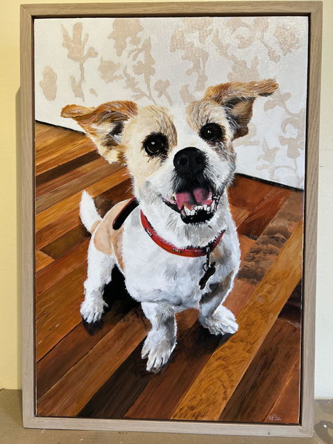 Deep Edge Oak Floating Frame & Box Board Canvas (40mm)