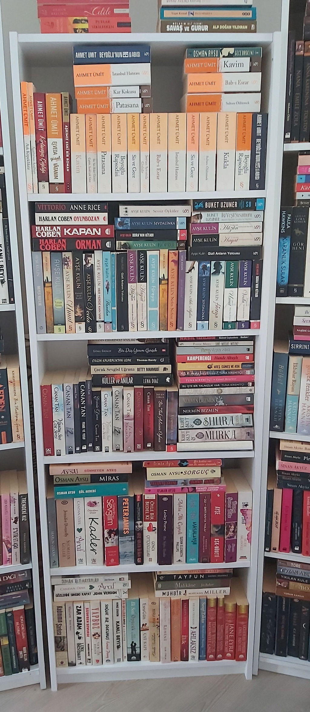 Biblioteca Adore Nurdan, 5 rafturi, 58x170x23 cm