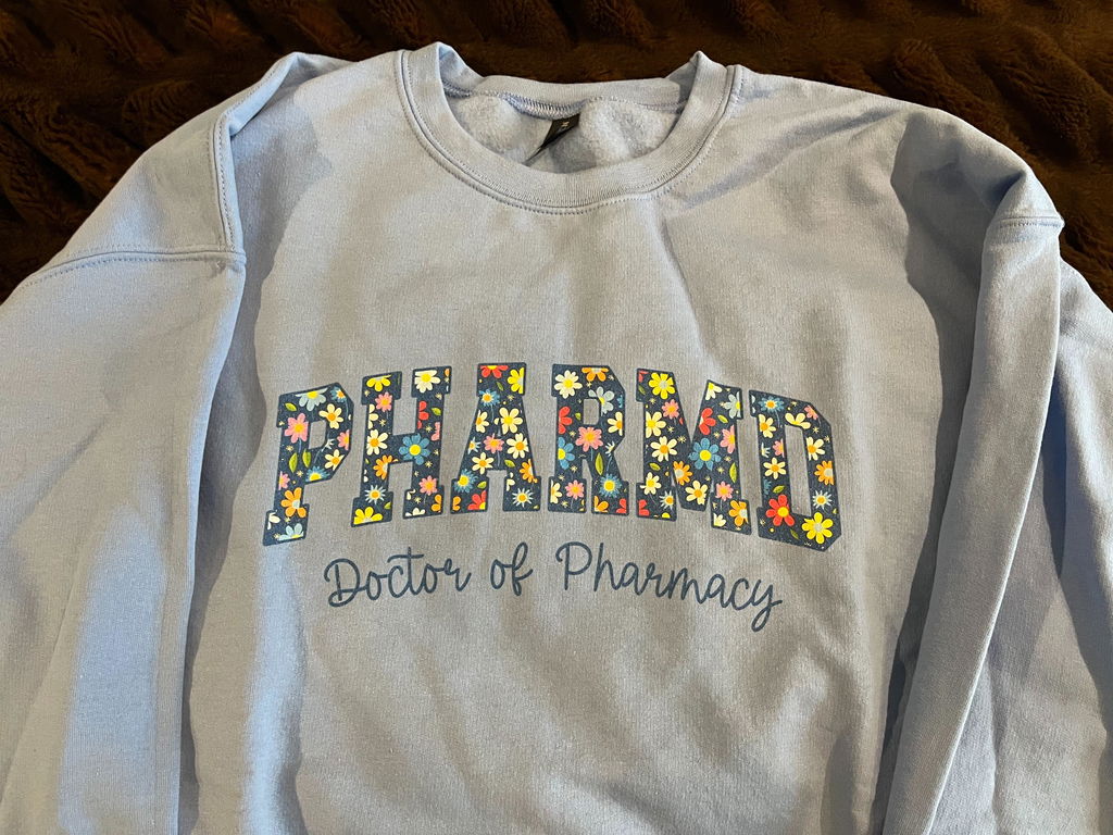 Floral PharmD v1 Sweatshirt & Hoodie