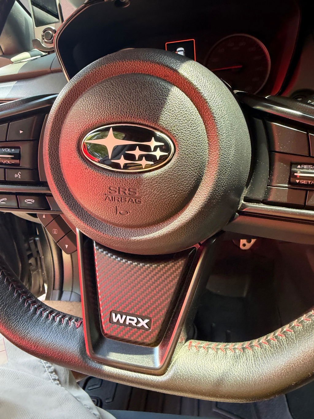 AFDOverlays Steering Wheel Bottom Logo Pre-cut Overlay for 2022+ WRX