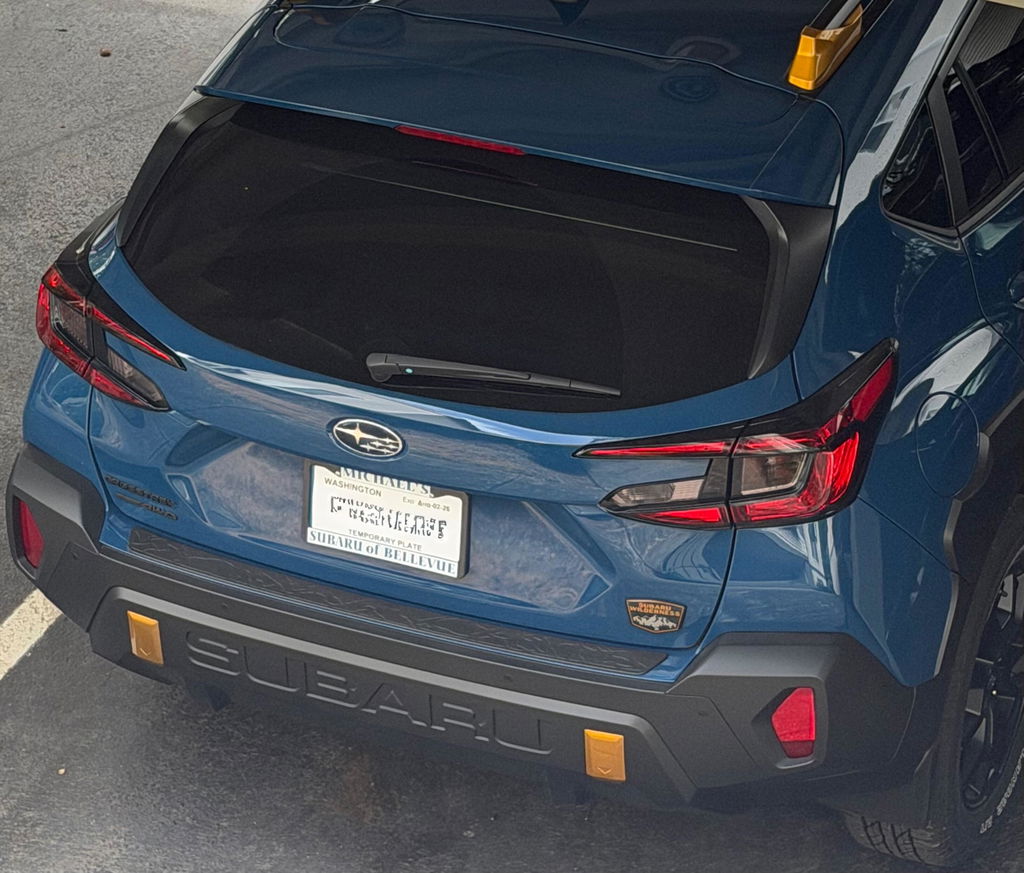 2024+ Subaru Crosstrek Smoked Tail Light Turn Signal and Reverse Pre-Cut Overlay