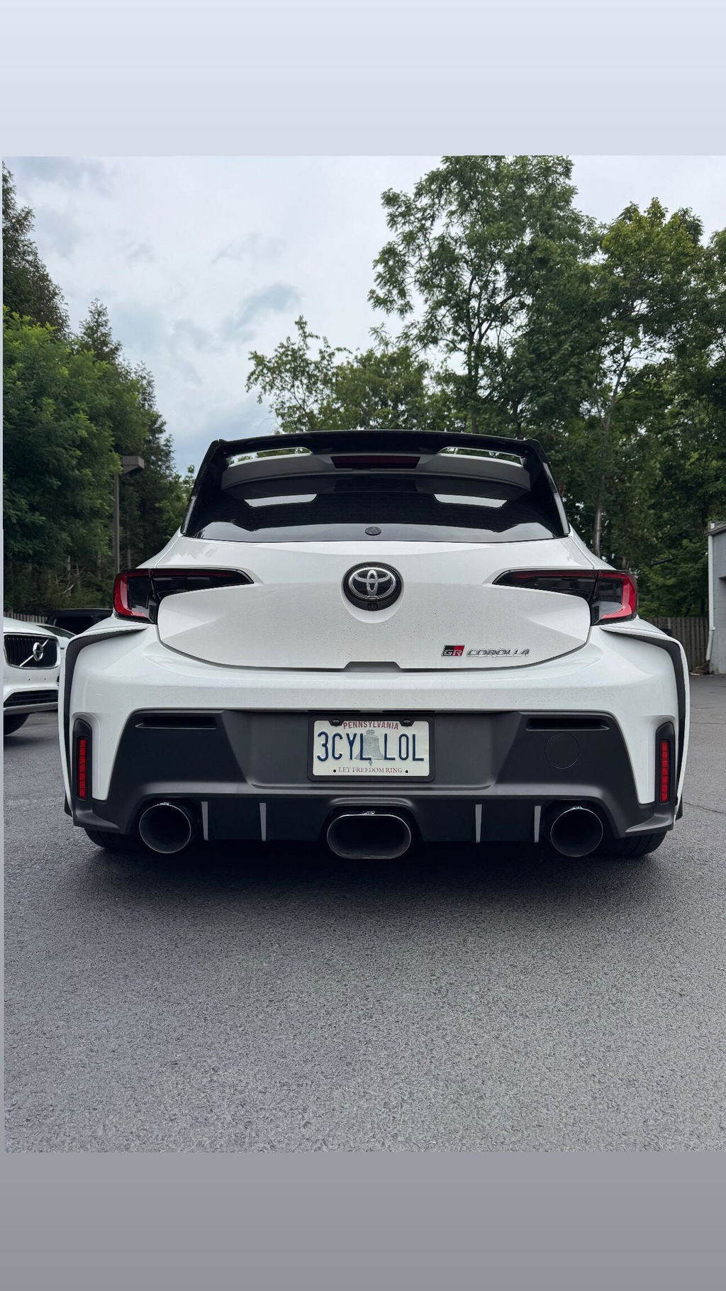 2023+ Toyota Corolla GR Rear Bumper Diffuser Pin-stripe Pre-cut Overlay