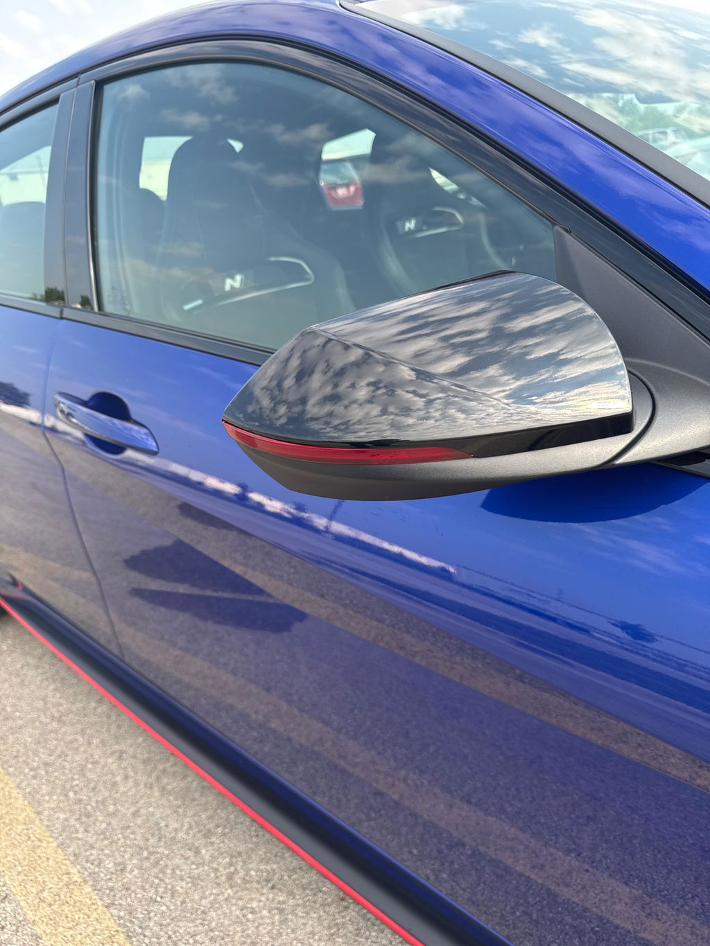 Side Mirror Turn Signal Pre-cut Overlay Tint compatible with 2021-2025 Elantra N and N-Line