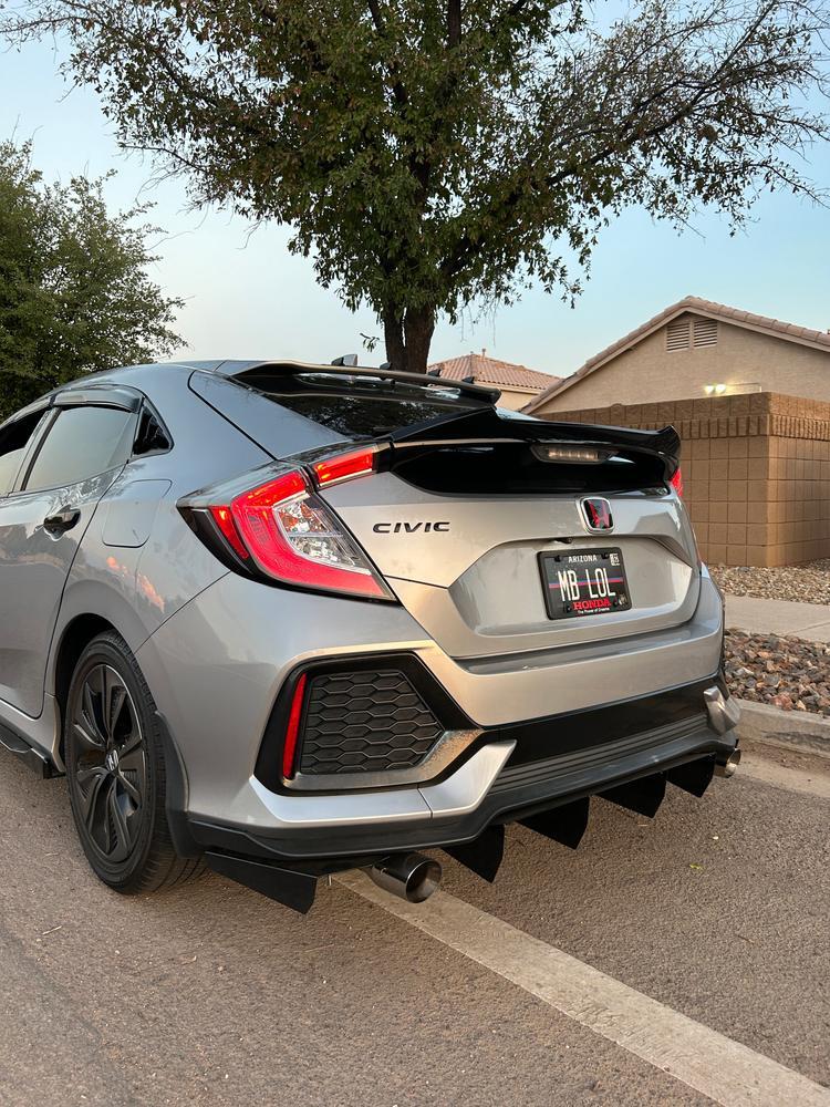 2017-2021 Honda Civic Non-Sport Hatchback Rear Diffuser | AFD
