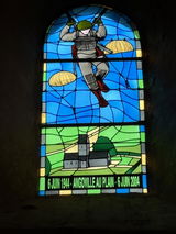 Wright and Moore Memorial Windows - Angoville-au-Plain Stained Glass Memorial T-Shirt