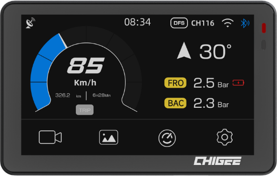 外付け式 バイクタイヤ専用空気圧センサー MFP0019 AIO-5 Lite