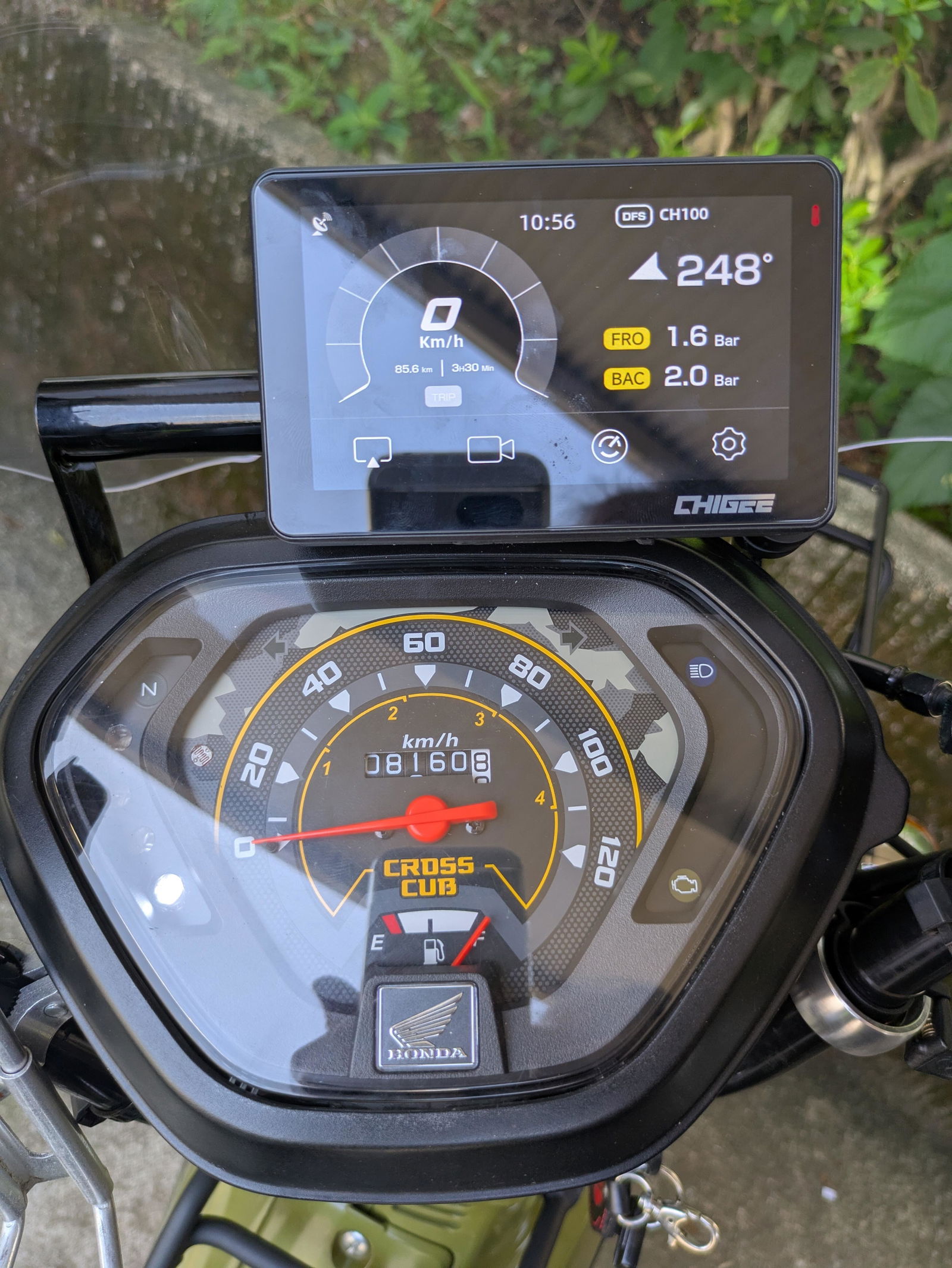 外付け式 バイクタイヤ専用空気圧センサー MFP0019 AIO-5 Lite