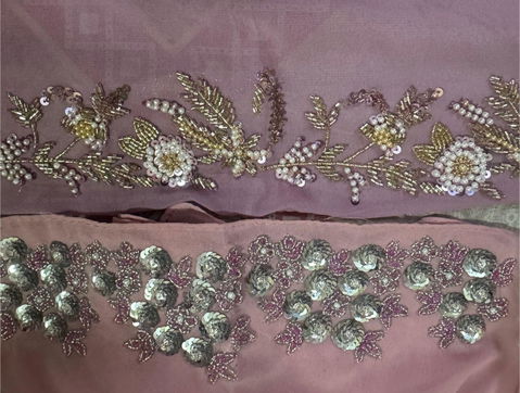 SHAGUN | FESTIVE HANDWORK LIGHT PINK HIJAB