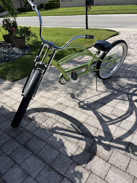 Micargi 26" Mustang GT Retro Cruiser Bike Stretch Lowrider Bike