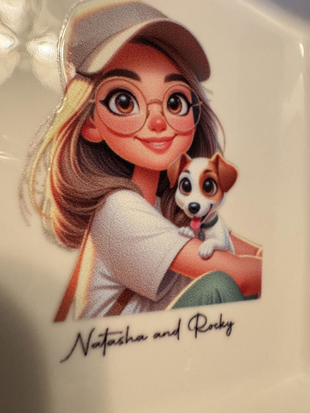Cherish Every Moment With Your Pet In Cartoon Style - Personalized Custom Jewelry Dish - PET028_SCRD