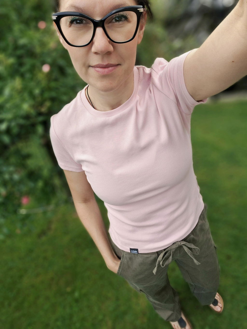 Riva Ribbed T-shirt - Rose