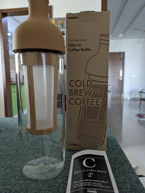Hario | Filter-In Coffee Bottle | Glass | 650 ml | Mocha