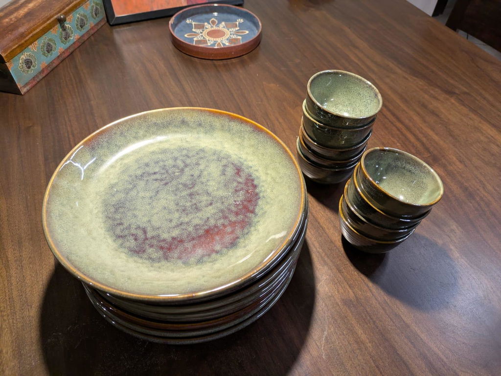Saanjh Premium Ceramic Dinner Plates - Amalfiee Ceramics