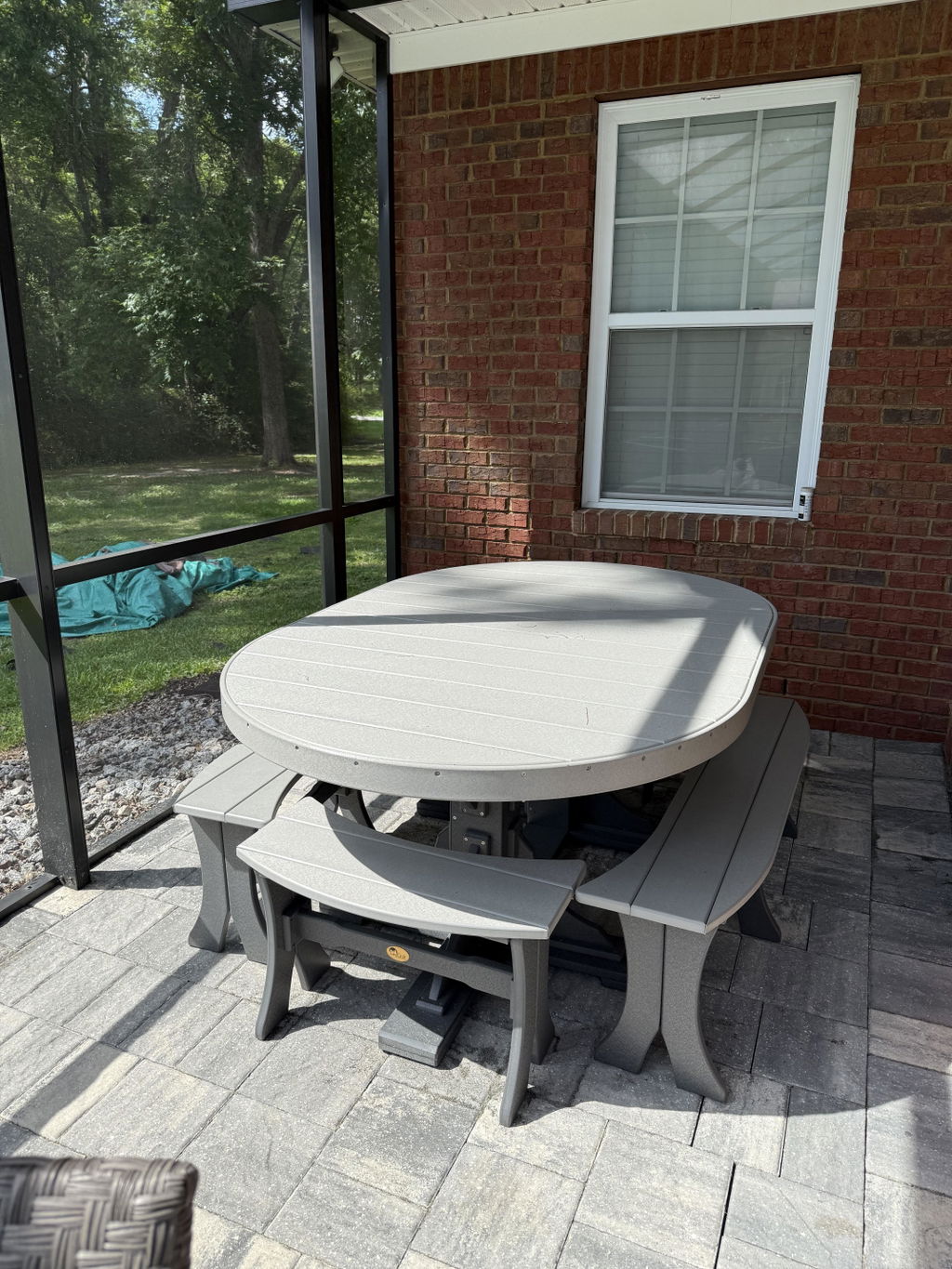 LuxCraft 4' x 6' Oval Table Set #3