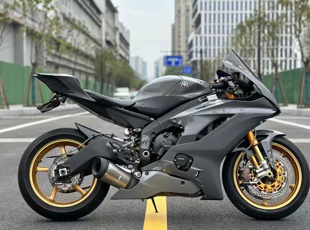 Amotopart Kawasaki 2019-2023 ZX6R Black Green Fairing Kit