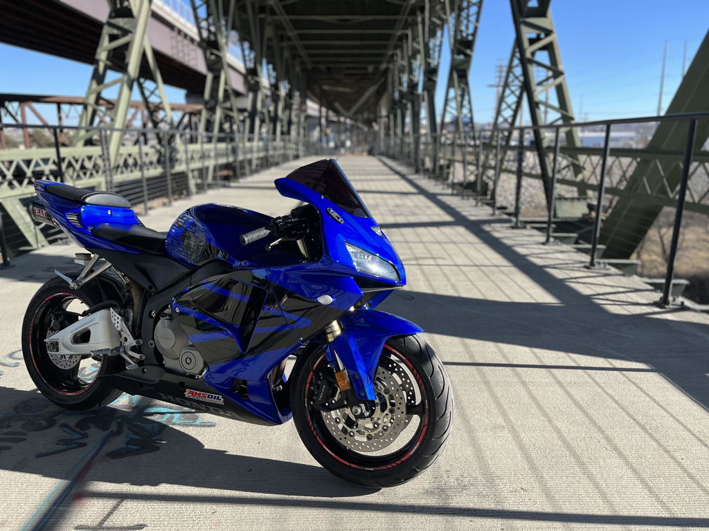 Amotopart 2005-2006 CBR600RR Honda Fairing Blue Black Kit