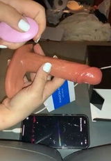 3 in 1 Thrusting Realistic Wearable Dildo Vibrator with Remote Control