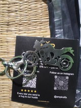 Personalised Bike Keychain