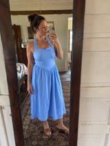 Siracusa Linen Halter Midi Dress