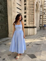 Siracusa Linen Halter Midi Dress