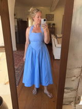 Siracusa Linen Halter Midi Dress