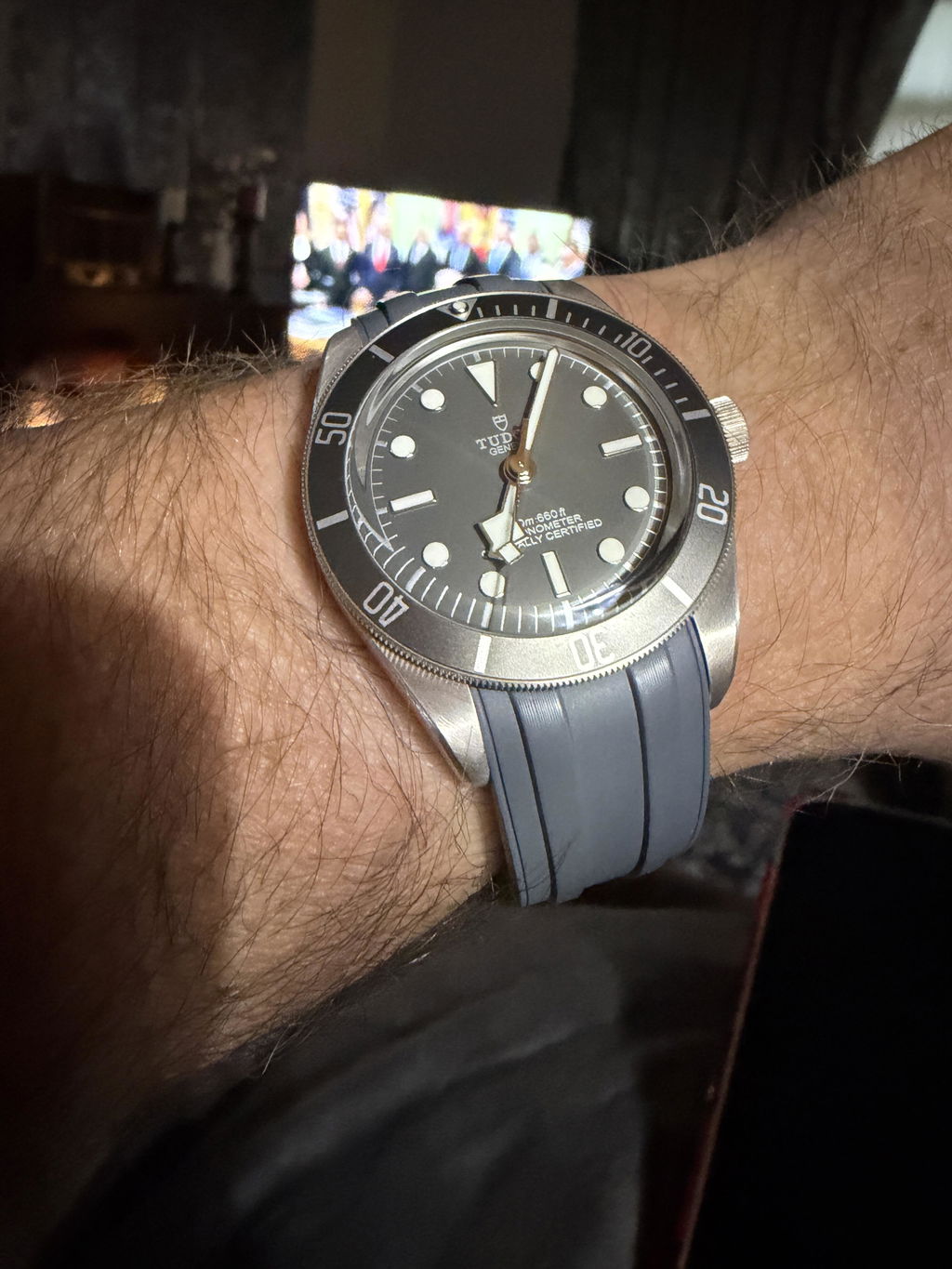 Deployant FKM Strap for Tudor Black Bay 58 - Seaweed Green