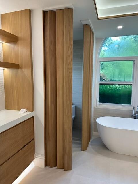 Wood Slat Room Divider