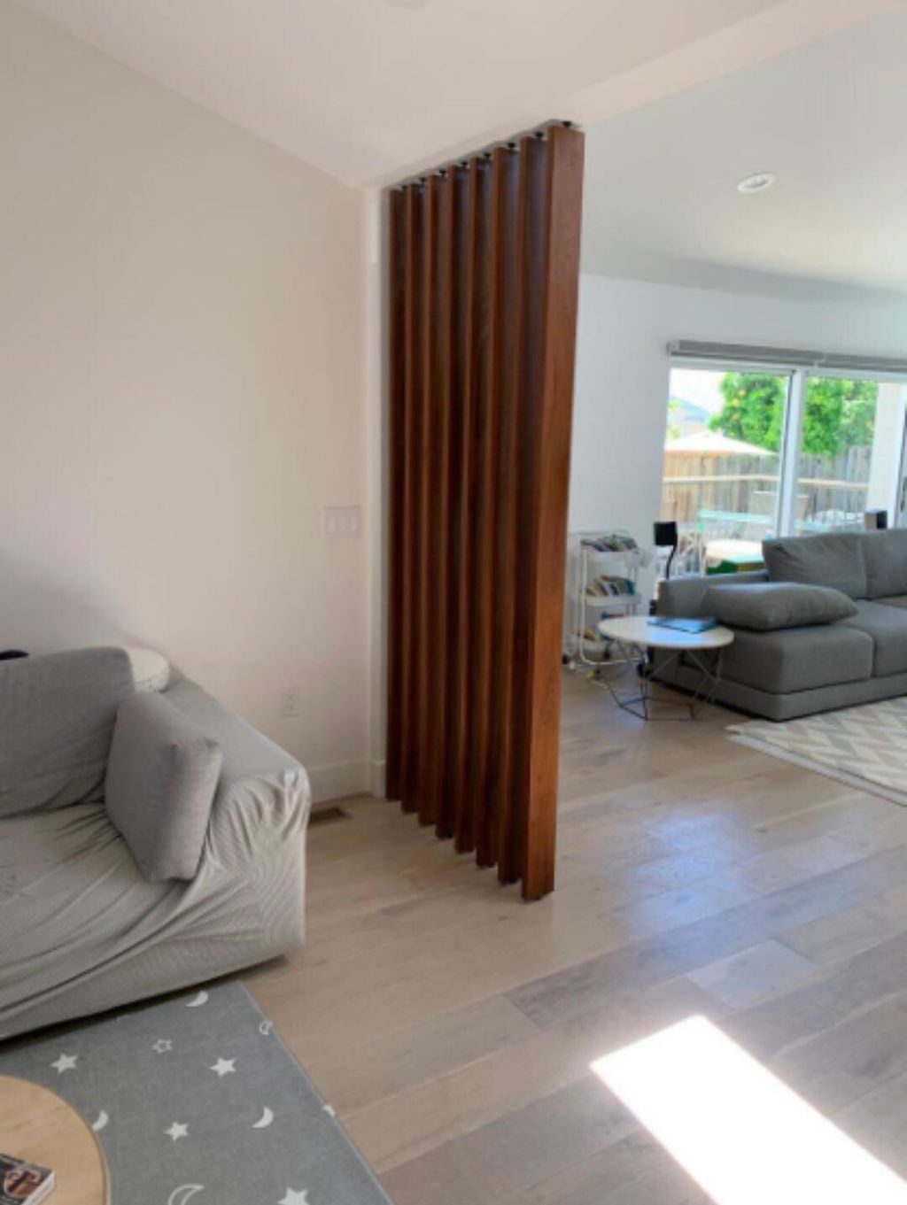 Wood Slat Room Divider