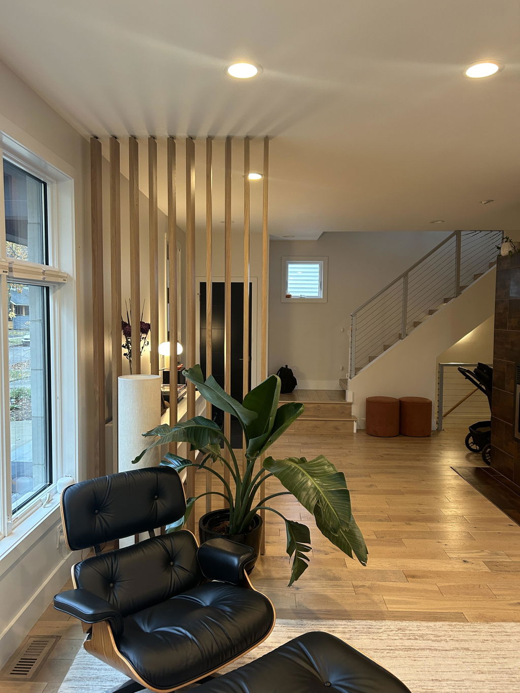 Wood Slat Room Divider