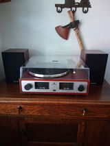 Angels Horn AH6 Hi-Fi Turntable System – Premium Vinyl Record Player with Bookshelf Speakers