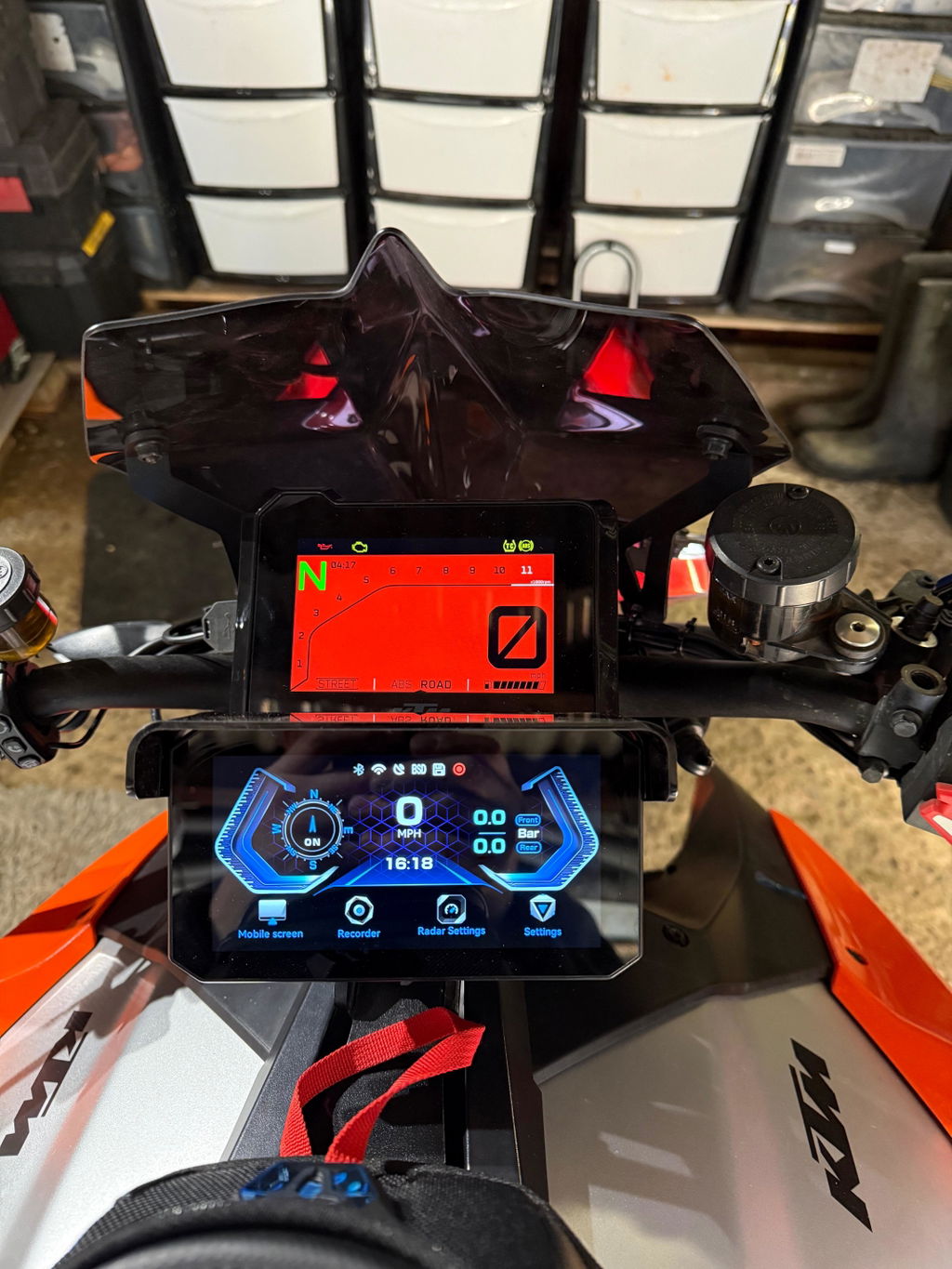 BX Motorcycle CarPlay with Dashcam & Smart BSD - Real-Time Blind