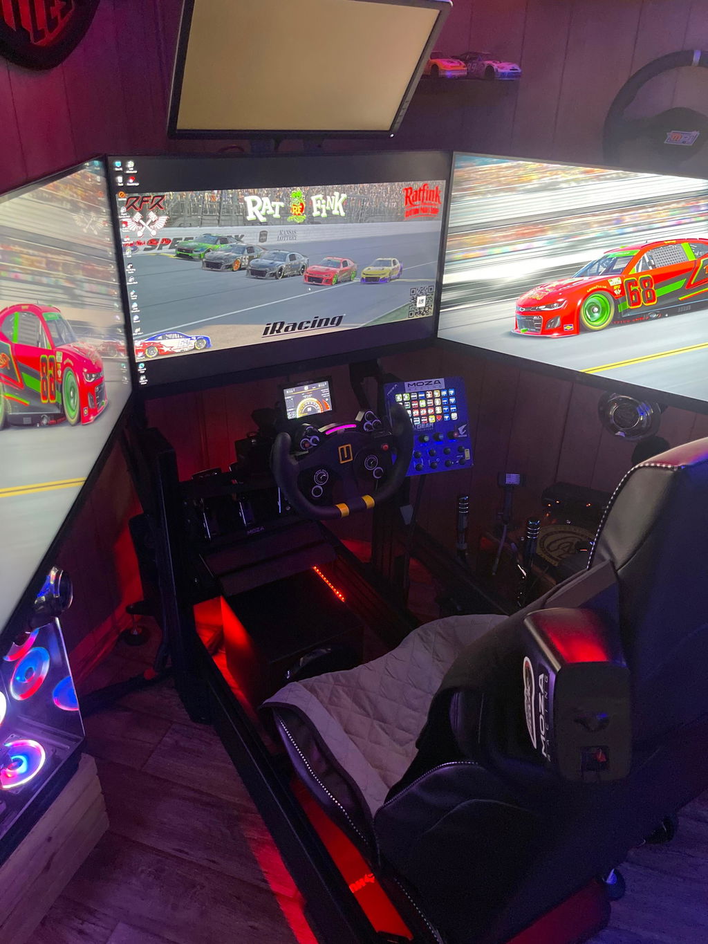 Apevie RTR V2 Aluminum Extrusion Racing Simulator Cockpit – 1600mm x 400mm
