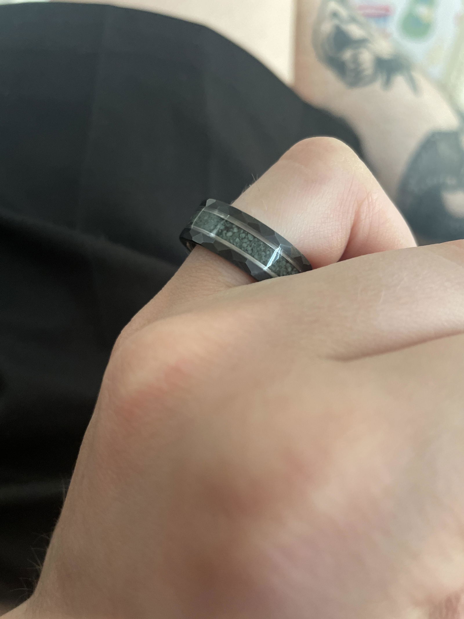 Green Moss Agate Twirl Couples Ring Set – Aquamarise