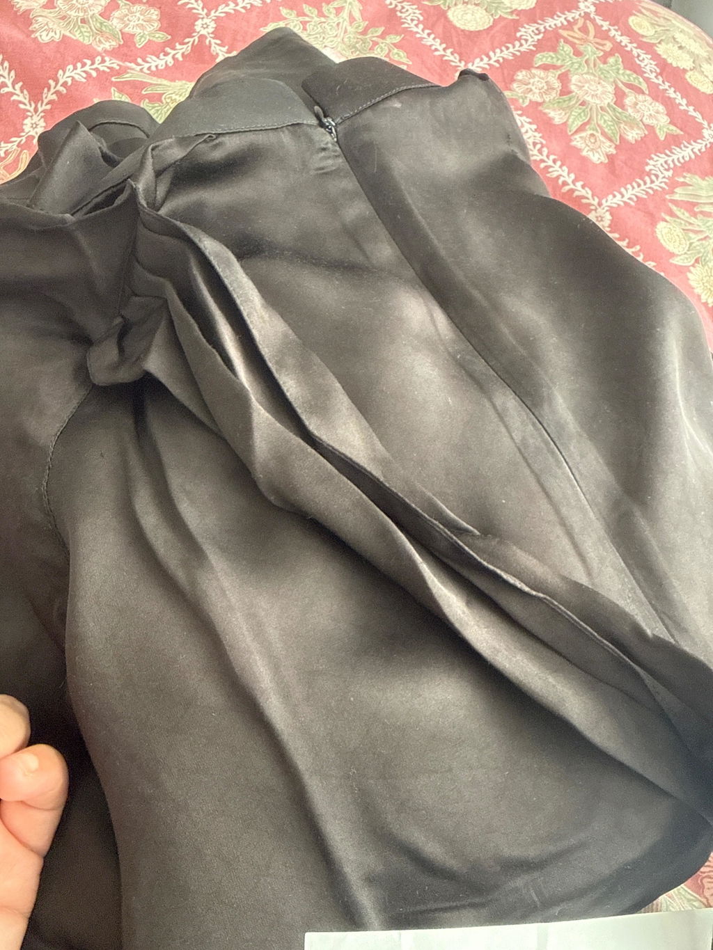 Black Satin with printed Light Keffiyah