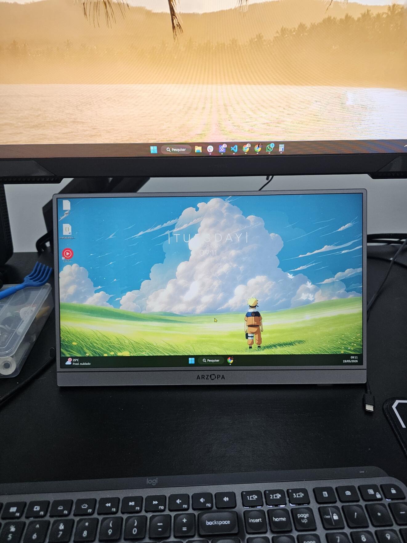 Arzopa S1 15.6'' Monitor Portátil - 1080P Full HD para Notebook