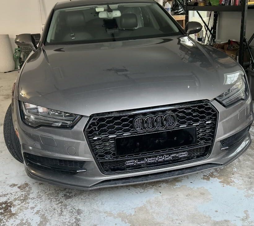 2012-2016 Audi A4 S4 B8 5 Quattro To RS4 Style Front Bumper Grill Replacement
