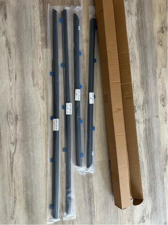 Odyssey 2011-2017 72410TK8A11 72450TK8A11 4PCS Weatherstrips Seal Door Belt Molding