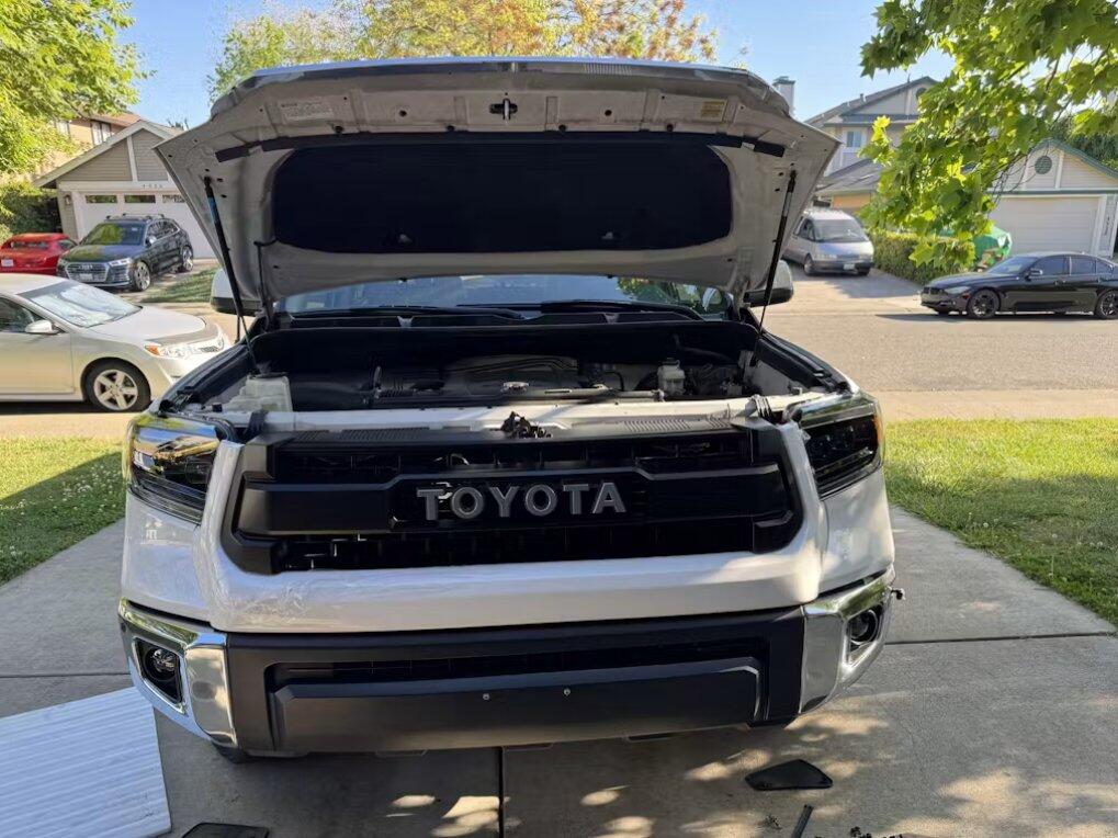 Toyota Tundra 2014-2018 TRD PRO Grill Front Bumper Matte Black Grille With Letter