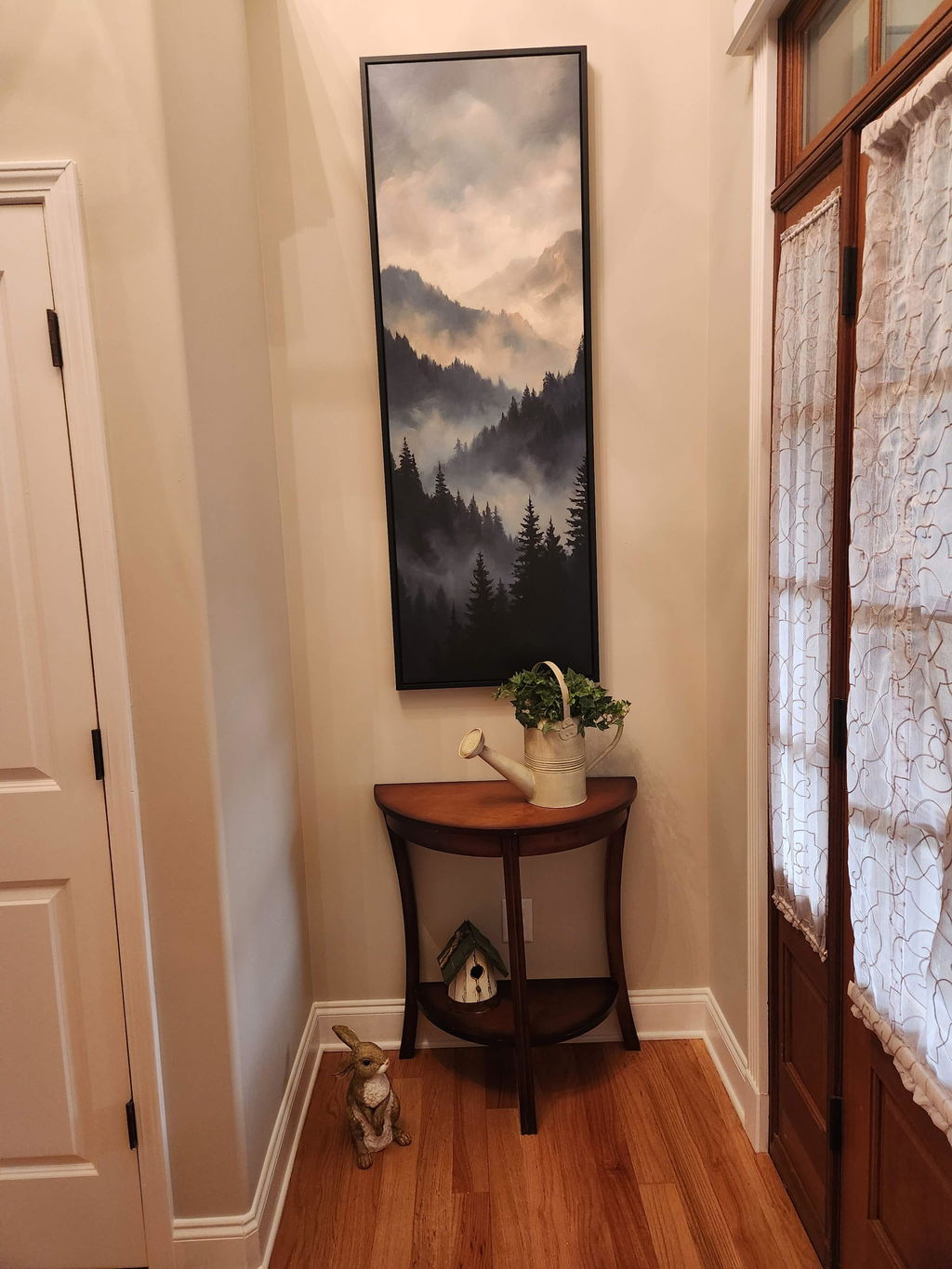 Large Wall Art Misty Alpine Forest Oversized Wall Decor For Living Room