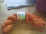 Marmalade Hand Dyed Yarn Skein - 60% SuperWash Merino, 20% Silk, 20% Yak