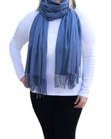 Super Soft Plain Pashmina Tasselled Scarf