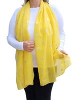 Silver Sparkle Bee Scarf