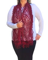 Leaves Lace Scarf – Lightweight & Elegant