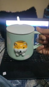 Sassy Shiba Ceramic Cup (With Spoon and Lid)