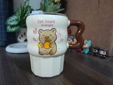 Multipurpose Capybara Ceramic Tumbler (With Straw and Lid)